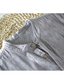preiswerte Freizeithemden für Herren-Herren Hemd leinenhemd Einfarbig Kragen Henley Täglich Outdoor Button-Down Bedruckt Halbe Ärmel Oberteile Casual Grau Beige Leicht Blau / Sommer