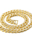 Χαμηλού Κόστους Men&#039;s Trendy Jewelry-κολιέ για ανδρικό κράμα δρόμου κουβανέζικο σύνδεσμο φίλοι hip hop κράμα χρυσό ασήμι 55 εκ. κολιέ κοσμήματα για δρόμο