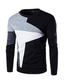 preiswerte Einfache Sweatshirts-Herren Sweatshirt Schwarz Blau Grau Rundhalsausschnitt Farbblock Baumwolle Fleece Cool Lässig Winter Bekleidung Kapuzenpullover Sweatshirts Langarm