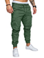 cheap Cargo Pants-Men&#039;s Joggers Pants Sweatpants Drawstring Elastic Waist Basic Essential Daily Solid Colored Mid Waist Green White Black S M L / Full Length