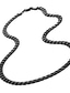 billiga Trendiga herrsmycken-urban-smycken kraftfullt herrhalsband svart 316l rostfritt stål kedja 46, 54, 59, 66-cm, (6mm)
