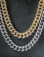 preiswerte Trendiger Herrenschmuck-Halskette für Männer Street Alloy Cuban Link Freunde Hip-Hop-Legierung Gold Silber 55 cm Halskette Schmuck für Street