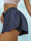 cheap Women&#039;s Shorts-Women&#039;s Shorts Skort 2 in 1 Drawstring Casual / Sporty Yoga Beach Fitness Stretchy Comfort Sports Plain Low Waist Black Blue Purple S M L