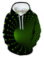 voordelige Graphic Hoodies-Voor heren Sweatshirt met capuchon Ontwerper Casual Grafisch Geometrisch 3D Print Groen blauw Paars Geel Rood Print Grote maten Capuchon Lange mouw Kleding Kleding Normale pasvorm