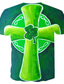 billige Casual T-shirts til mænd-Inspireret af St. Patricks dag 2022 Shamrock irsk T-shirt Anime 100% Polyester Anime 3D Harajuku Grafisk T恤衫 Til Herre / Dame / Par