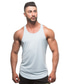cheap Gym Tank Tops-Men&#039;s Tank Top Vest Graphic Solid Colored Plus Size Round Neck Daily Sports Sleeveless Slim Tops Cotton Muscle Blue White Black / Summer