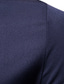お買い得  メンズプリントシャツ-男性用 シャツ その他のプリント ソリッド カラー ボランダウン カジュアル 日常 長袖 トップの コットン オリジナル 純色 カジュアル ホワイト ブラック ワイン