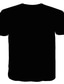 abordables Tee shirts 3D pour homme-Homme T shirt Tee Tee T-shirts drôles Graphic Muscle Col Rond Blanc / Noir Noir Blanche Bleu Marron 3D effet du quotidien Vacances Manche Courte 3D Imprimer Vêtement Tenue Sportif Décontractées Muscle