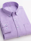 tanie Koszule do garnituru-Męskie Koszula Koszule eleganckie Wzory graficzne Szkocka krata Wieczorne A B C D E Praca Codzienny Długi rękaw Odzież Bawełna Biznes Prosty