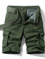 ieftine Pantaloni Scurți Cargo-Bărbați Pantaloni Scurți Pantaloni Scurți Cargo Mată Talie medie Verde Militar Negru Kaki 28 29 30