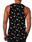 ieftine Tricouri de Sală-Bărbați Bluză Vest Top Vestă Casual Stiluri de Plajă Vară Fără manșon Negru Bleumarin Gri Flamingo Imprimeu Stil Nautic Zilnic Concediu Imprimare 3D Îmbrăcăminte Îmbrăcăminte Casual Stiluri de Plajă