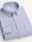 billiga Formella skjortor-Herr Skjorta Grafiska tryck Skotsk pläd Nedvikt A B C D E Arbete Ledigt Långärmad Kläder Bomull Affär Enkel