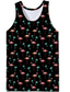 cheap Gym Tank Tops-Men&#039;s Tank Top Vest Top Vest Casual Beach Summer Sleeveless Black Navy Blue Gray Flamingo Print Crew Neck Daily Holiday 3D Print Clothing Clothes Casual Beach