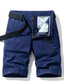 abordables pantalones cortos chinos para hombre-Hombre Pantalones cortos chinos Pantalón corto Pantalón Corto Cargo Color sólido Media cintura Caqui Gris Ligero Azul Oscuro 29 30 31