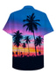 billige Hawaiiskjorts-Herre Skjorte Hawaii skjorte Sommerskjorte Grafisk Hawaiisk Aloha 3D Design Aftæpning Regnbue Trykt mønster Avslappet Daglig Kortermet 3D-utskrift Knapp ned Klær Hawaiisk Designer Fritid