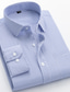 cheap Dress Shirts-Men&#039;s Dress Shirt Button Up Shirt Collared Shirt Non Iron Shirt A D G Long Sleeve Striped Collar Spring &amp;  Fall Wedding Work Clothing Apparel Button-Down