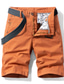 billiga chinoshorts för män-Herr Chino Shorts Shorts Cargo-shorts Solid färg Medium Midja Kaki Ljusgrå Mörkblå 29 30 31