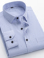 cheap Dress Shirts-Men&#039;s Dress Shirt Button Up Shirt Collared Shirt Non Iron Shirt A D G Long Sleeve Striped Collar Spring &amp;  Fall Wedding Work Clothing Apparel Button-Down