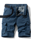 billiga Cargo-shorts-Herr Shorts Cargo-shorts Solid färg Medium Midja ArmyGreen Svart Kaki 28 29 30