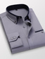 Χαμηλού Κόστους Επίσημα πουκάμισα-Ανδρικά Πουκάμισο Επίσημο Πουκάμισο Μονόχρωμο Γιακάς Κουμπωτός γιακάς Λευκό Ανθισμένο Ροζ Βαθυγάλαζο Βαθυγάλαζο Χακί χωρίς εκτύπωση Δουλειά Καθημερινά Μακρυμάνικο Ρούχα Βασικό Δουλειά