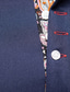 billiga Formella skjortor-Herr Skjorta Tryck Paisley Abstrakt Knapp ner krage Dagligen Långärmad Blast Vit Svart Vin