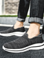 cheap Men&#039;s Slip-ons &amp; Loafers-Men&#039;s Loafers &amp; Slip-Ons Casual Home Daily Walking Shoes Mesh Dark Grey Black and White Black Fall Spring