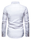 Χαμηλού Κόστους Επίσημα πουκάμισα-Ανδρικά Πουκάμισο Επίσημο Πουκάμισο Στάμπα Λαχούρι Αφηρημένο Κουμπωτός γιακάς Καθημερινά Μακρυμάνικο Άριστος Λευκό Μαύρο Κρασί
