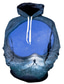 voordelige Graphic Hoodies-Voor heren Sweatshirt met capuchon Ontwerper Casual Grafisch blauw Paars Donkerblauw Grijs Print Grote maten Capuchon Dagelijks Uitgaan Lange mouw Kleding Kleding Normale pasvorm