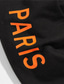 お買い得  グラフィックパーカー-男性用 プルオーバーフーディースウェット  カラーブロック パーカー パッチワーク 日常 お出かけ プリント ファッション パーカー トレーナー オレンジ メンズファッション
