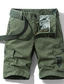 ieftine Pantaloni Scurți Cargo-Bărbați Stil Clasic Modă Pantaloni Scurți Pantaloni Scurți Cargo Buzunare multiple Imprimeu Lungimea genunchiului Pantaloni Casual Zilnic Scrisă Confort Respirabil Talie medie Verde Militar Albastru