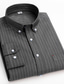billige Pæne skjorter-Herre Skjorte Jakkesætsskjorter Grafiske tryk Skotskternet Aftæpning A B C D E Arbejde Afslappet Langærmet Tøj Bomuld Forretning Enkel