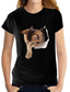 お買い得  レディースＴシャツ-女性用 Tシャツ デザイナー 熱間鍛造 猫 グラフィック 3D デザイン 半袖 ラウンドネック カジュアル 日常 プリント 服装 デザイナー ベーシック ホワイト ブラック