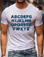 cheap Letter Print Tshirt-Men&#039;s T shirt Tee Designer Summer Short Sleeve Letter Hot Stamping Plus Size Round Neck Daily Print Clothing Clothes Designer Basic Casual Sillver Gray Black / White Yellow blue