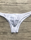 abordables Sous-vêtements pour hommes-Slip de base pour hommes sous-vêtement extensible taille basse sexy demi hanches slip de bikini 1 pc bleu noir s