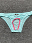cheap Men&#039;s Underwear-Men&#039;s Hole Briefs Underwear Micro-elastic Low Waist Light Blue M