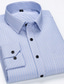 Χαμηλού Κόστους Επίσημα πουκάμισα-Ανδρικά Πουκάμισο Επίσημο Πουκάμισο Καμπύλη Γραφικά Σχέδια Μεγάλα Μεγέθη Γιακάς Κουμπωτός γιακάς Πάρτι Causal Κουμπί-Κάτω Μακρυμάνικο Κανονικό Άριστος Δουλειά Βασικό Επίσημο Θαλασσί Βυσσινί Βαθυγάλαζο