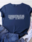 olcso Női pólók-lebecsüli, hogy mókás lesz vicces póló nők inspiráló alkalmi levél nyomtatott felső póló (mélyszürke, m)