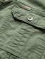 billiga tjock skjorta för män-Herr Skjorta Jeansskjorta Solid färg Krage Nedvikt Ledigt Dagligen Button-Down Kortärmad Blast Grundläggande Ledigt Bekväm Svart Blå Gul
