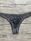 billige Herreundertøj-mænds basic trusser undertøj stretchy lav talje sexede halve hofter bikini trusser 1 stk blå sort s