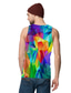 cheap Gym Tank Tops-Men&#039;s Vest Top Tank Top Shirt Designer Basic Casual Summer Sleeveless Rainbow Graphic Geometry Print Plus Size Round Neck Casual Daily Print Clothing Clothes Designer Basic Casual