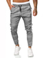 זול מכנסי טרנינג-בגדי ריקוד גברים צ&#039;ינו מכנסיים טלאים באורך מלא מכנסיים קזו&#039;אל יומי מיקרו-אלסטי דפוס מותן בינוני אפור S M L XL / שרוך