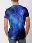 cheap Men&#039;s 3D T-shirts-Men&#039;s T shirt Tee Tee Designer Basic Casual Summer Short Sleeve Black And White Blue Red Galaxy Graphic Print Plus Size Round Neck Casual Daily Print Clothing Clothes Designer Basic Casual