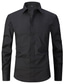 Недорогие Нарядные рубашки-мужская рубашка однотонная отложная уличная повседневная рубашка с длинными рукавами на пуговицах деловая базовая официальная модная синяя белая черная классическая рубашка рабочая