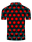abordables Polo gráfico-Hombre POLO Camiseta de golf Camiseta de tenis Camiseta Impresión 3D Círculo Geométrico Cuello Calle Casual Abotonar Manga Corta Tops Casual Moda Fresco Rojo