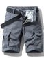 cheap Cargo Shorts-Men&#039;s Cargo Shorts Shorts Cargo Shorts Shorts Solid Colored ArmyGreen Khaki Light Grey 31 32 34
