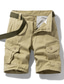 Χαμηλού Κόστους Στρατιωτικά Σορτς-Ανδρικά Σορτς φορτίου Σορτσάκια Πολλαπλή τσέπη Σκέτο Άνεση Φοριέται Μήκος γόνατος Causal Καθημερινά Streetwear 100% Βαμβάκι Στυλάτο Κλασσικό στυλ Μαύρο Θαλασσί