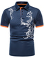 cheap Classic Polo-Men&#039;s Collar Polo Shirt Golf Shirt Basic Simple Summer Short Sleeve Orange Red Navy Blue Gray White Black Graphic Other Prints Collar Button Down Collar Daily Work Print Clothing Clothes 1pc Basic