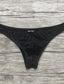 abordables Sous-vêtements pour hommes-Slip de base pour hommes sous-vêtement extensible taille basse sexy demi hanches slip de bikini 1 pc bleu noir s