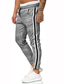 tanie Spodnie dresowe-Męskie Chino Spodnie Niejednolita całość Pełna długość Spodnie Codzienny Średnio elastyczny Nadruk Średni Talia Szary S M L XL / Ściągacze