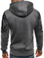 cheap Basic Hoodie Sweatshirts-Men&#039;s Hoodie Sweatshirt Print Basic Sportswear Gradient Army Green Red Gray White Hooded Daily Fitness Long Sleeve Clothing Clothes Regular Fit Cotton
